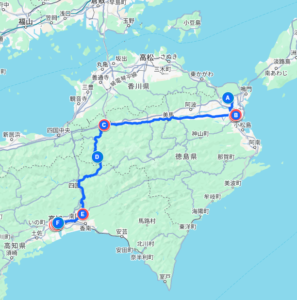 2014年夏　四国沖縄の旅　４日目　高知～徳島